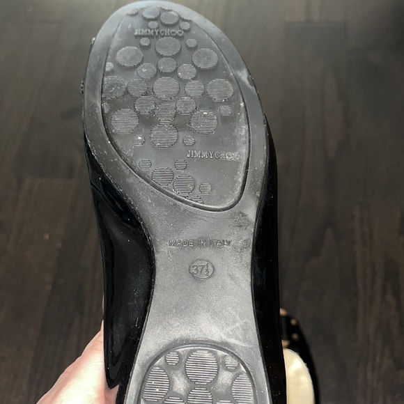 Jimmy Choo Black Patent Morse Ballet Flats - Picture 5 of 7
